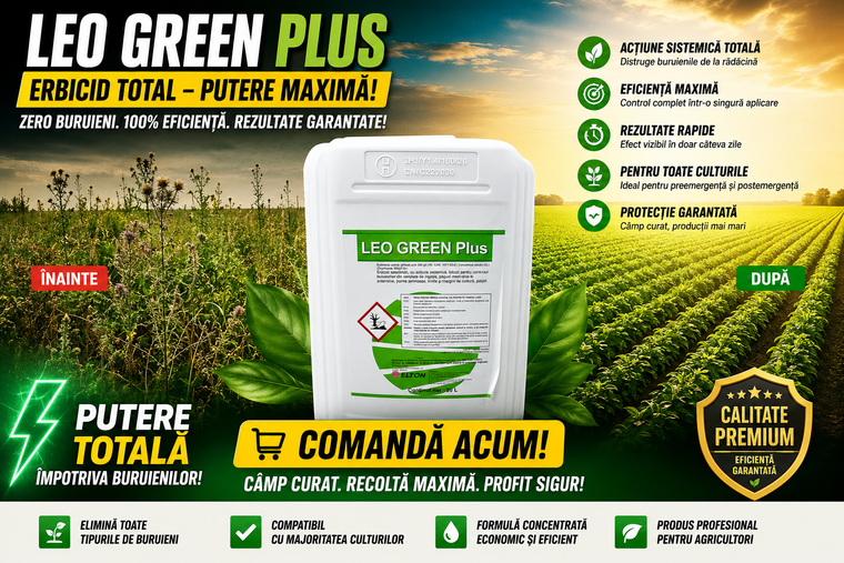 LEO GREEN Plus Erbicid Total Glifosat 360 g/l | Erbicid Profesional