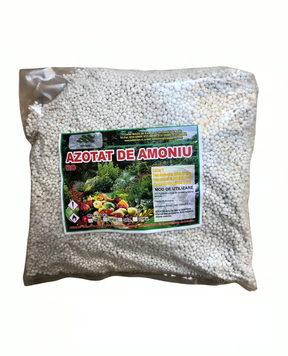 Azotat de Amoniu – Îngrășământ