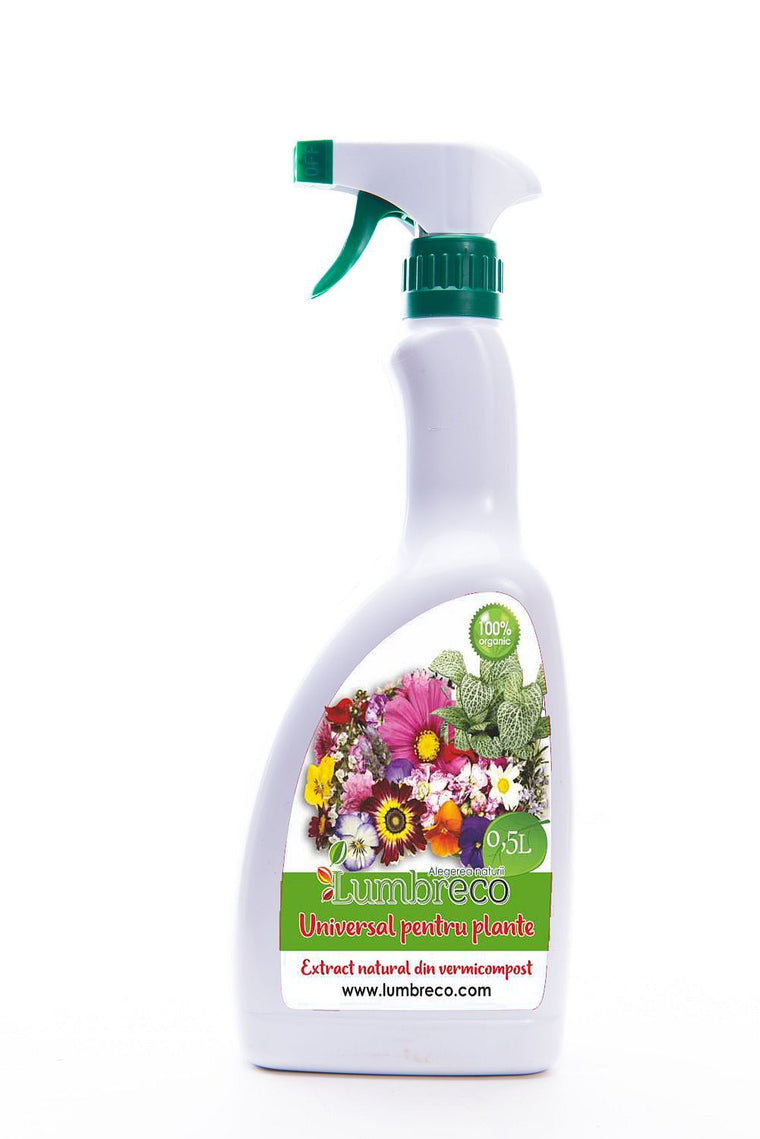 Ingrasamant organic cu pulverizator universal pentru plante  Lumbreco