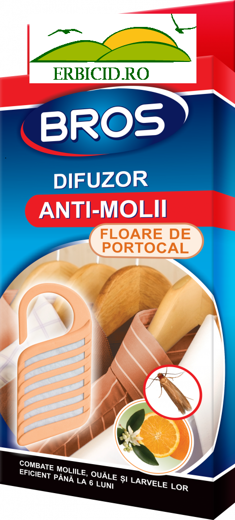 Difuzor BROS cu agatatoare impotriva moliilor